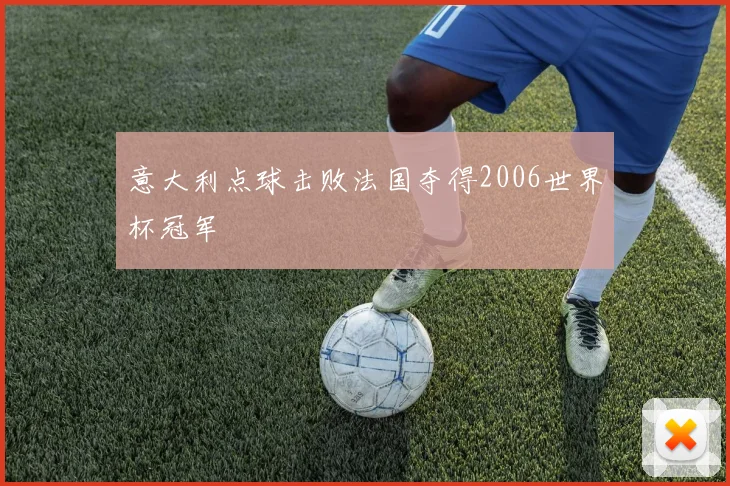 意大利点球击败法国夺得2006世界杯冠军